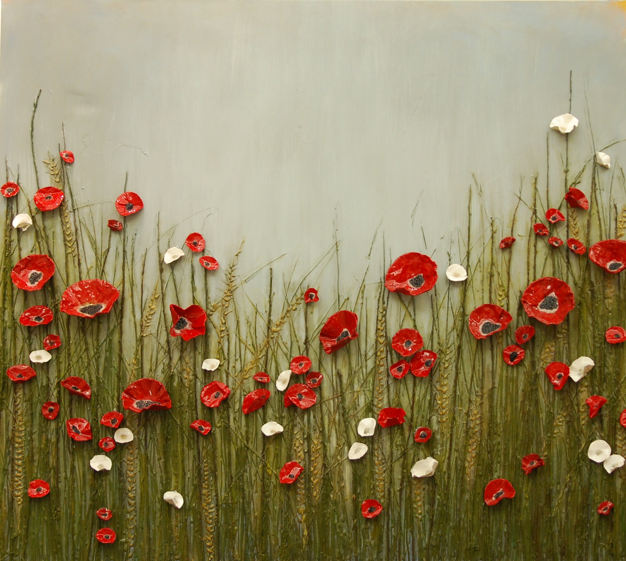 Poppies In A Summer Cornfield Art On The Brink